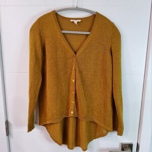 Eileen Fisher Organic Linen Knit Cardigan Size SP